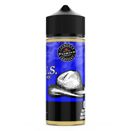 US MIX TOBACCO VAPE JUICE FLAVOUR CRAFTERS INC. 120mL 0mg