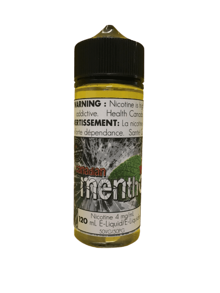 CANADIAN MENTHOL MINT VAPE JUICE FLAVOUR CRAFTERS INC. 120mL 0mg