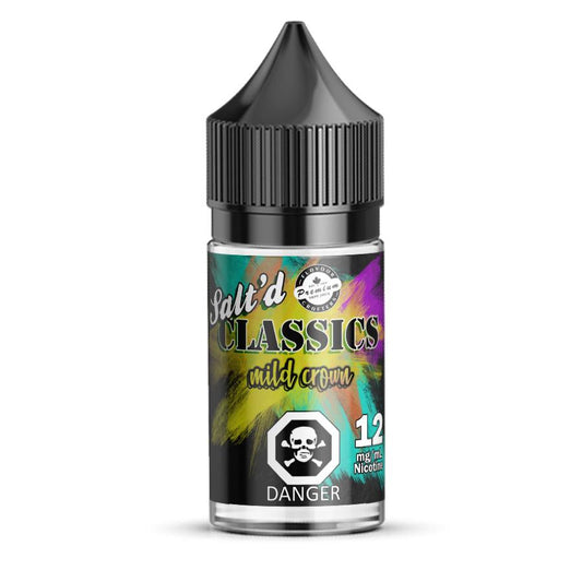 SALT'D: MILD CROWN SALT NIC VAPE JUICE FLAVOUR CRAFTERS INC.