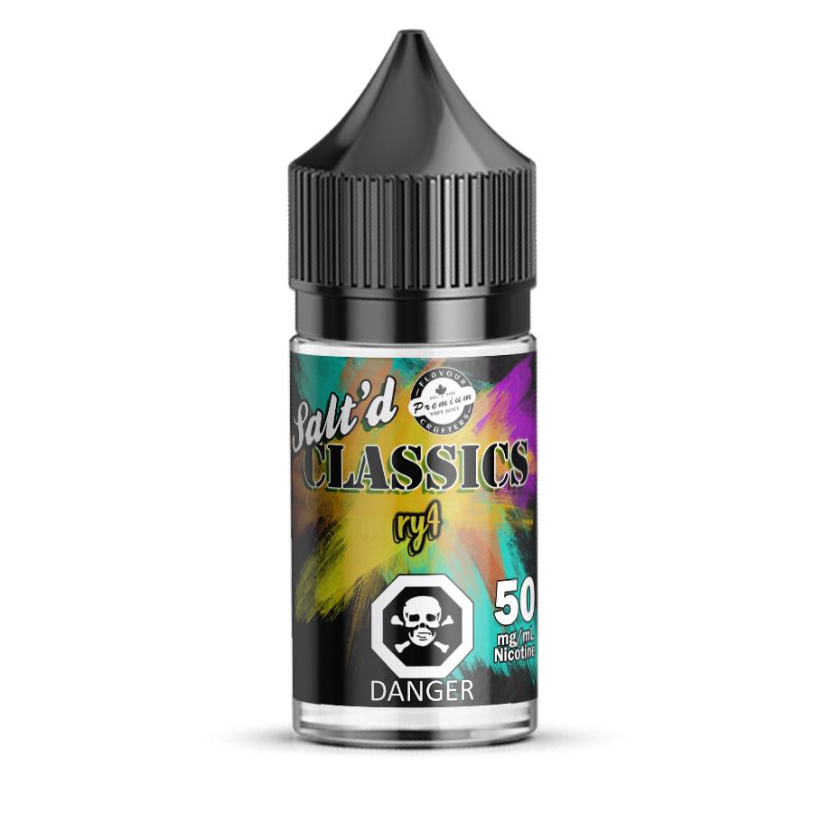 SALT'D: RY4 SALT NIC VAPE JUICE FLAVOUR CRAFTERS INC.